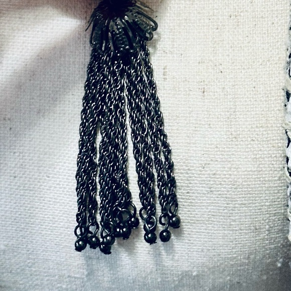 Betsey Johnson Heart Chain Necklace 20" Cupid Arrow Long Layered Icy Crystal - Picture 9 of 9